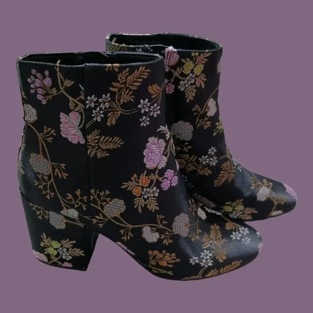 Carlos Santana satin ankle boots gatlin 8.5M - Picture 3 of 13